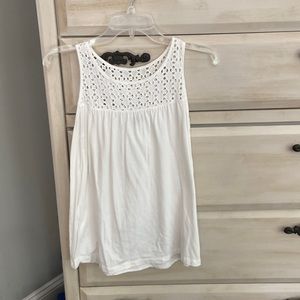 Small, white tank top from Old Navy